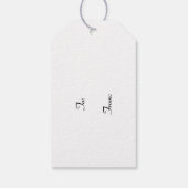 Zonsondergang over Forest Lake Gift Label Cadeaulabel (Achterkant)