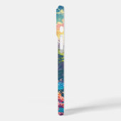 Zonsondergang over met sneeuw bedekte berg en bloe Case-Mate iPhone case (Achterkant / Links)