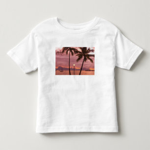 Zonsondergang over Moorea vanuit Sofitel Maeva Bea Kinder Shirts