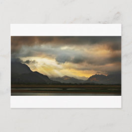 Zonsondergang over Snowdonia Briefkaart