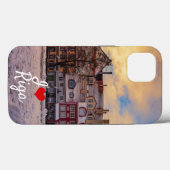 Zonsondergang over straat in Riga Case-Mate iPhone Case (Achterkant (horizontaal))