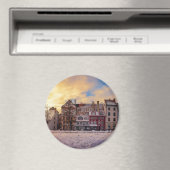 Zonsondergang over straat in Riga Magneet (Insitu (Vaatwasser))