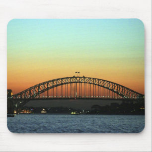 Zonsondergang over Sydney Harbour Bridge, Australi Muismat