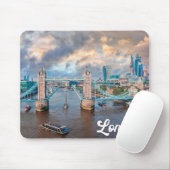 Zonsondergang over Tower Bridge, Londen, Engeland Muismat (Met muis)