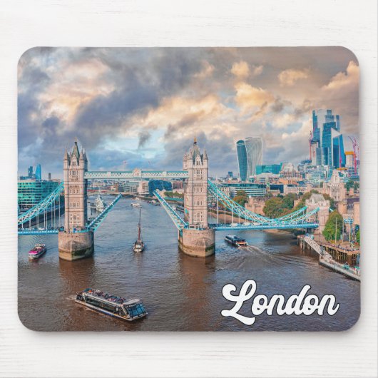 Zonsondergang over Tower Bridge, Londen, Engeland Muismat (Voorkant)
