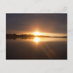 Zonsondergang over Zambezi Rivier - Briefkaart