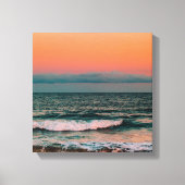 zonsondergang over zee canvas afdruk (Voorkant)