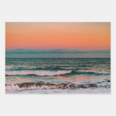 zonsondergang over zee inpakpapier vel (Voorkant)