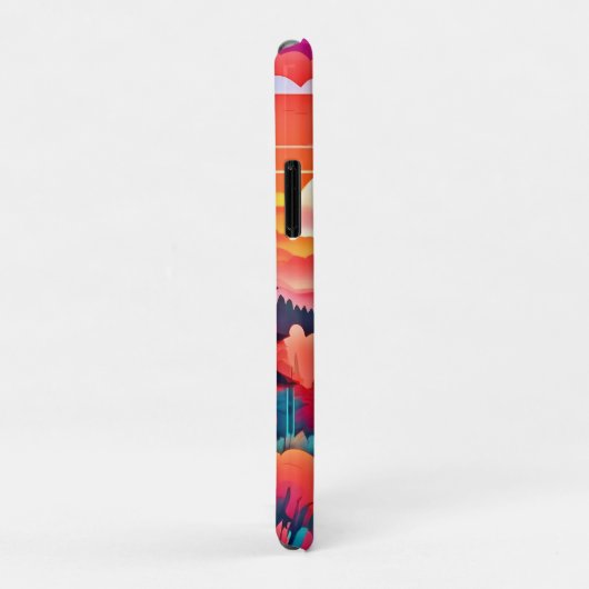 Zonsondergang pad door het herfstbos Case-Mate iPhone case (Achterkant/rechts)