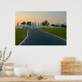 Zonsondergang pad naar de toekomst poster (Keuken)