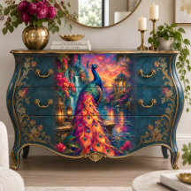 Zonsondergang Pauw Lantaarn Tuin Decoupage