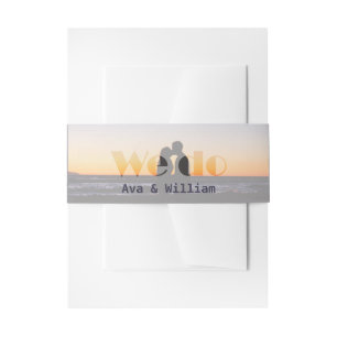 Zonsondergang Photo We Do Wedding Stationery Uitnodigingen Wikkel