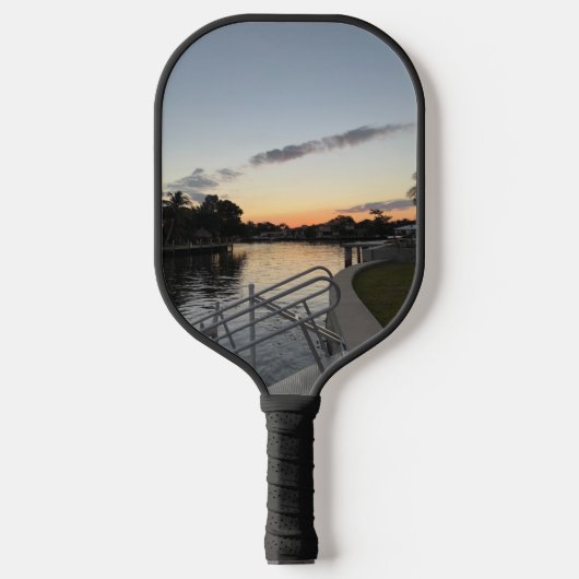 zonsondergang pickle ball racket (Voorkant)