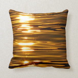 Zonsondergang Polyester sierkussen