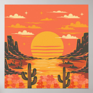 Zonsondergang Poster