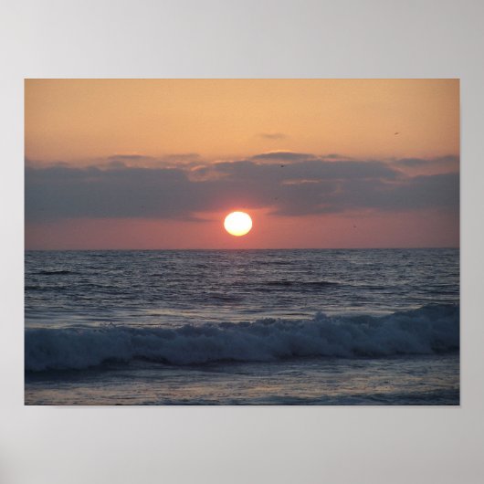 zonsondergang poster (Voorkant)