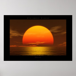zonsondergang poster