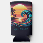 Zonsondergang Retro Surf Wave (Achterkant)