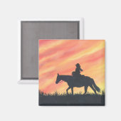 Zonsondergang Ride Magnet Magneet (Voorkant / Achterkant)