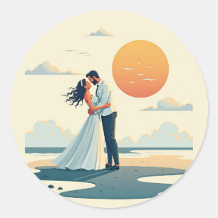 Zonsondergang Romantiek Sticker