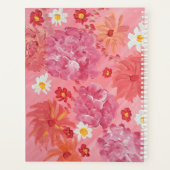 Zonsondergang Roos Bloemen Bruiloft Planner (Achterkant)