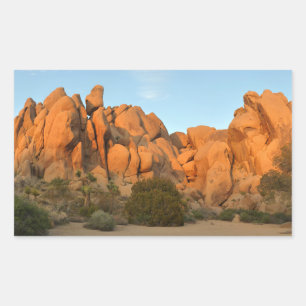Zonsondergang Rotsen bij Joshua Tree Rechthoekige Sticker