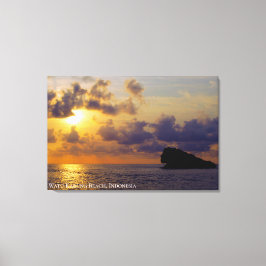 Zonsondergang Schemering Schemerlicht Schaduw Land Canvas Afdruk