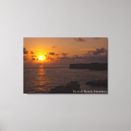 Zonsondergang Schemering Schemerlicht Schaduw Land Canvas Afdruk