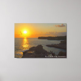 Zonsondergang Schemering Schemerlicht Schaduw Land Canvas Afdruk