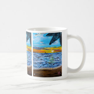 Zonsondergang schilderij van Alfred Fox Koffiemok