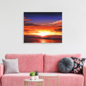ZONSONDERGANG SCHOONHEID - ACRYL OP DOEK SCHILDERE CANVAS AFDRUK (Insitu (Woonkamer))