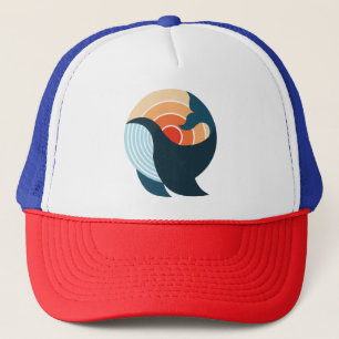Zonsondergang Sereniteit: Een Sprong van een Walvi Trucker Pet
