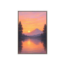 Zonsondergang Sereniteit Over Bergmeer
