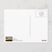 Zonsondergang Silhouet van Vee Briefkaart (Achterkant)