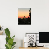 Zonsondergang - Sint-Pietersbasiliek Poster (Thuiskantoor)