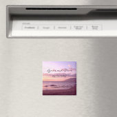 Zonsondergang Strand Bewaar de Datum Magneet (Insitu (Vaatwasser))