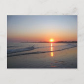 Zonsondergang * Strand Briefkaart (Voorkant)