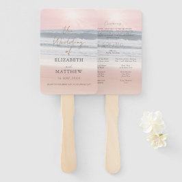 Zonsondergang Strand Bruiloft Handwaaier