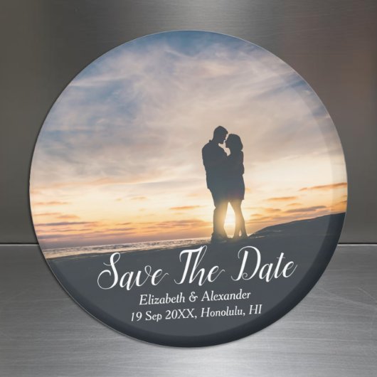 Zonsondergang Strand Save The Date Magneet