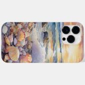 ZONSONDERGANG STRAND SCENE MET KLEURRIJKE SCHELPEN Case-Mate iPhone CASE (Achterkant (horizontaal))