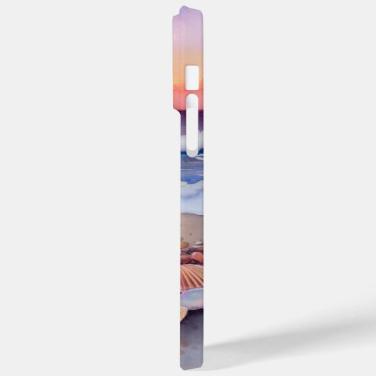 ZONSONDERGANG STRAND SCENE MET KLEURRIJKE SCHELPEN Case-Mate iPhone CASE (Achterkant / Links)