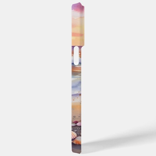 ZONSONDERGANG STRAND SCENE MET KLEURRIJKE SCHELPEN Case-Mate iPhone CASE (Achterkant / Rechts)