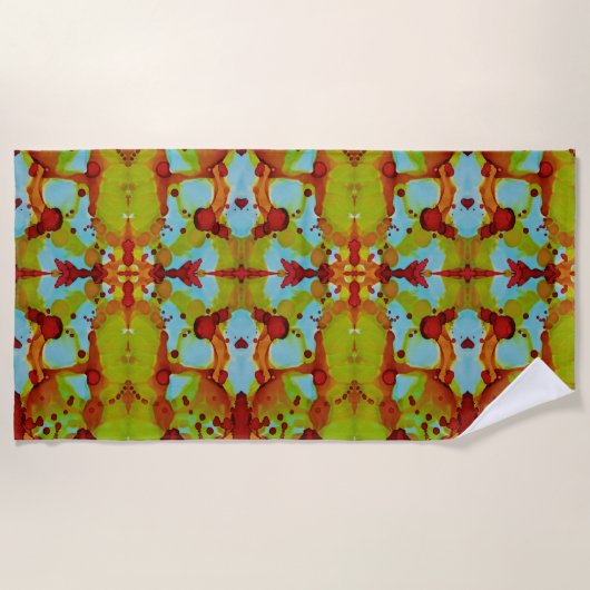 zonsondergang strandlaken (Voorkant)