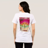 Zonsondergang + SUP = BLISS T-shirt (Achterkant volledig)
