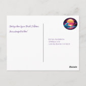 Zonsondergang Surf gloed Briefkaart (Achterkant)