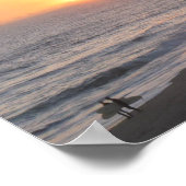 Zonsondergang Surfers Poster (Hoek)