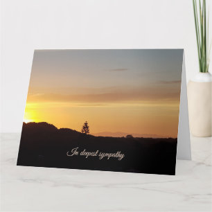 Zonsondergang sympathiekaart  kaart