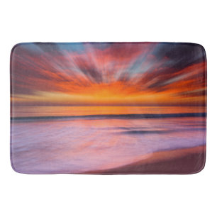 Zonsondergang Tamarack Beach Carlsbad, CA Badmat