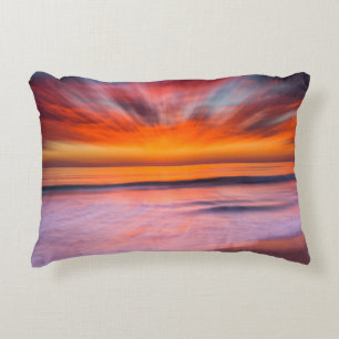 Zonsondergang Tamarack Beach Carlsbad, CA Decoratief Kussen