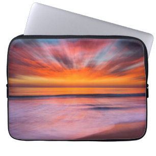 Zonsondergang Tamarack Beach Carlsbad, CA Laptop Sleeve